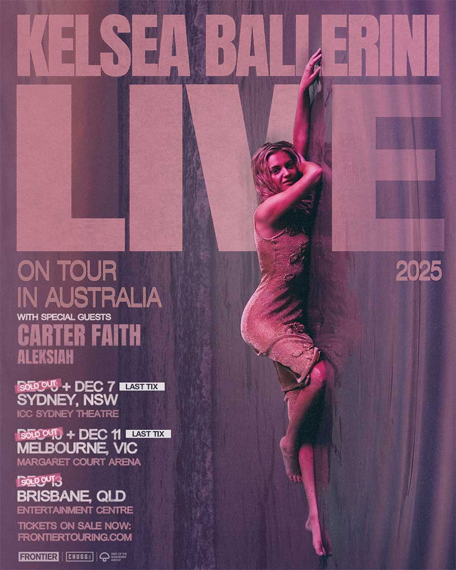Kelsea Ballerini Australia 2025 tour poster final