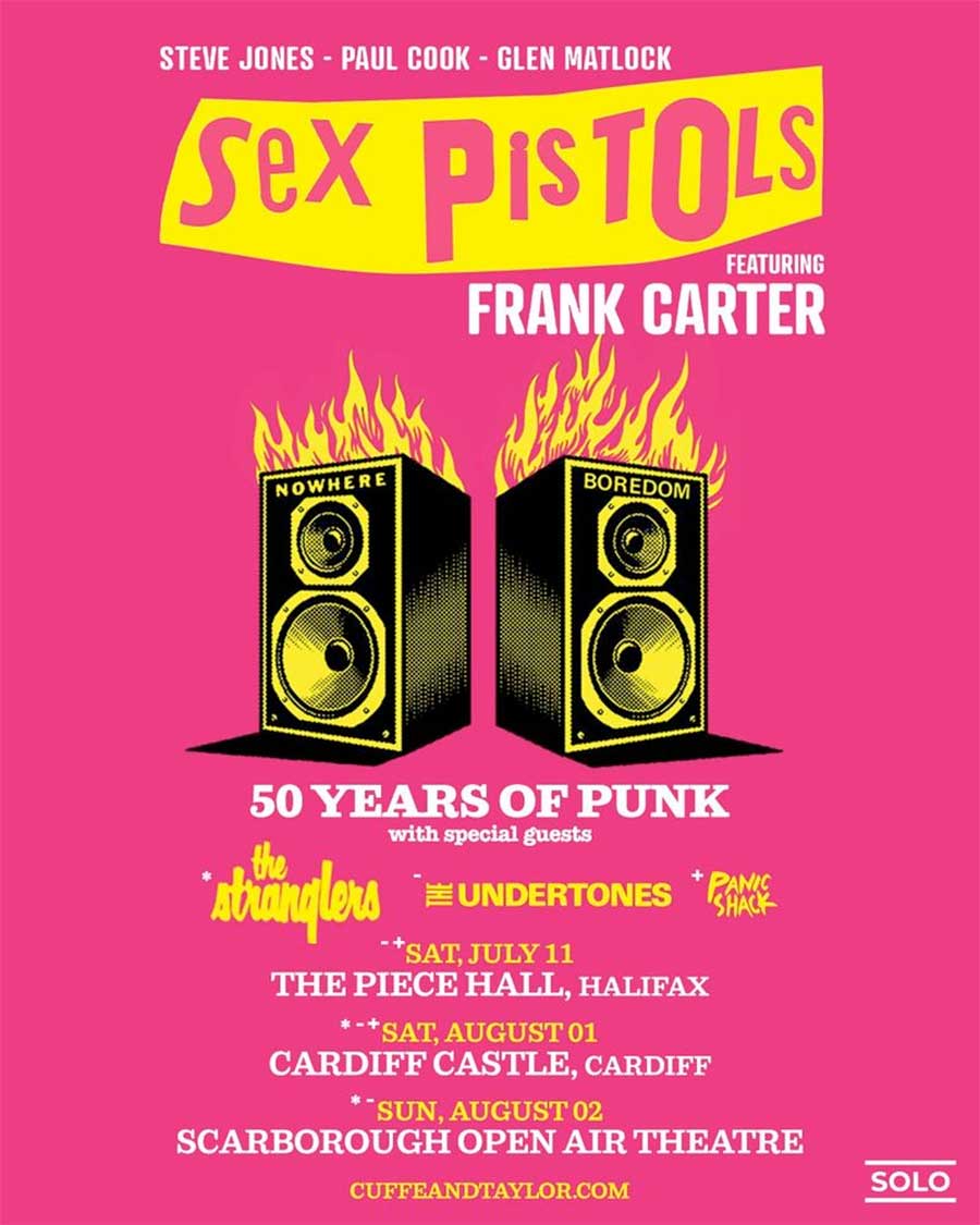 Sex Pistols announce 2026 UK tour poster