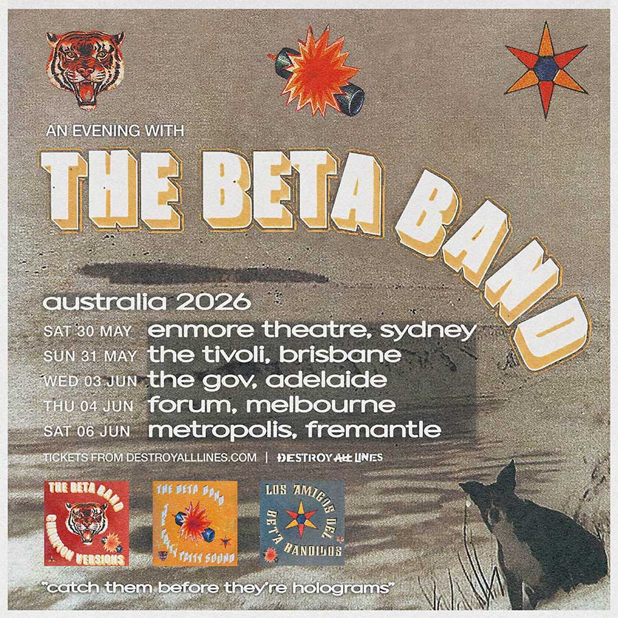 The Beta Band announce 2026 Australian tour poster