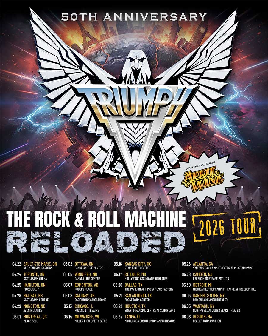 Triumph announce 50th anniversary tour 2026 poster
