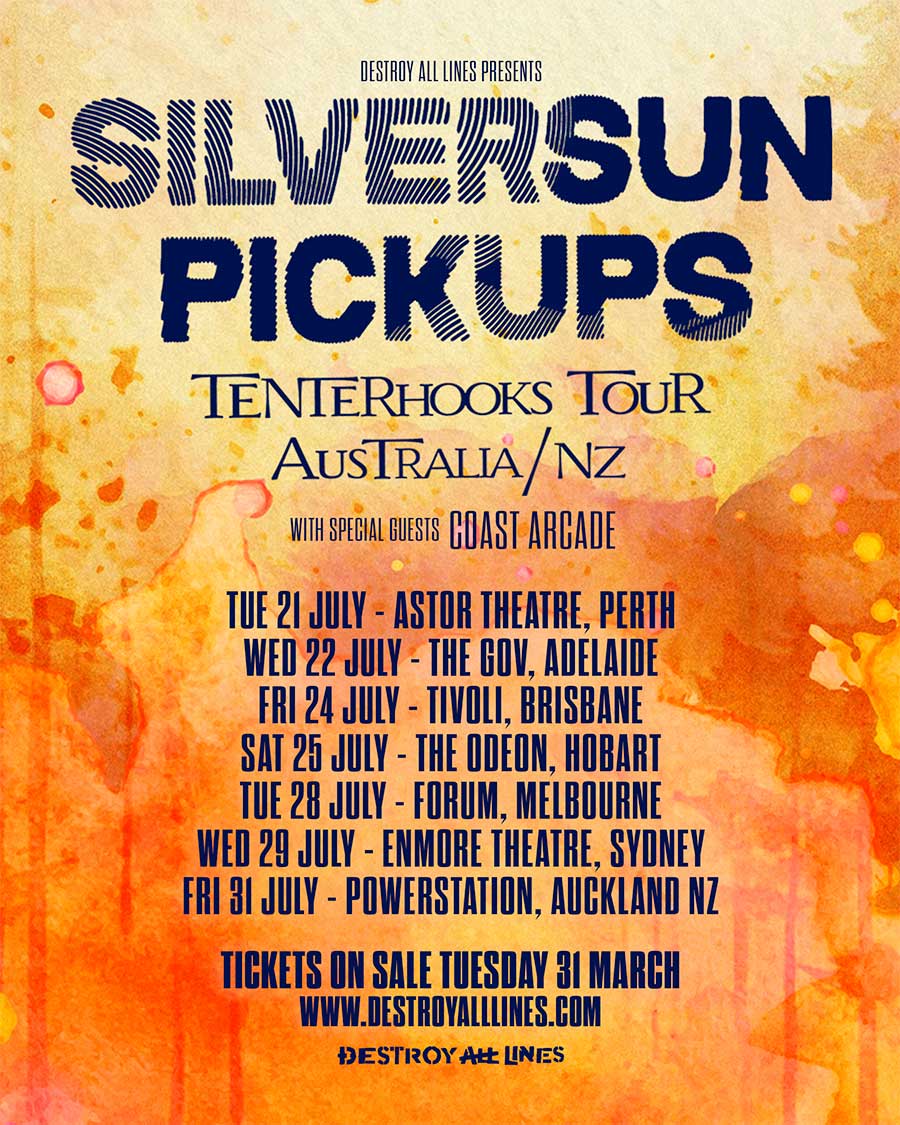Silversun Pickups announce Australia and New Zealand 2026 tour poster