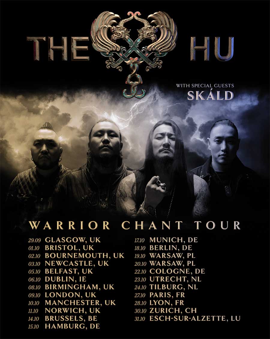 The Hu UK and Europe Tour 2026 poster