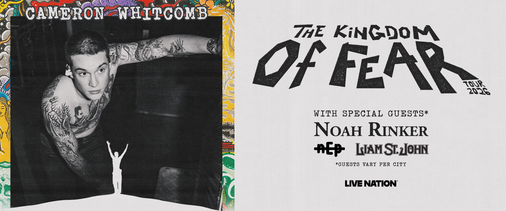 Cameron Whitcomb - The Kingdom of Fear Tour 2026
