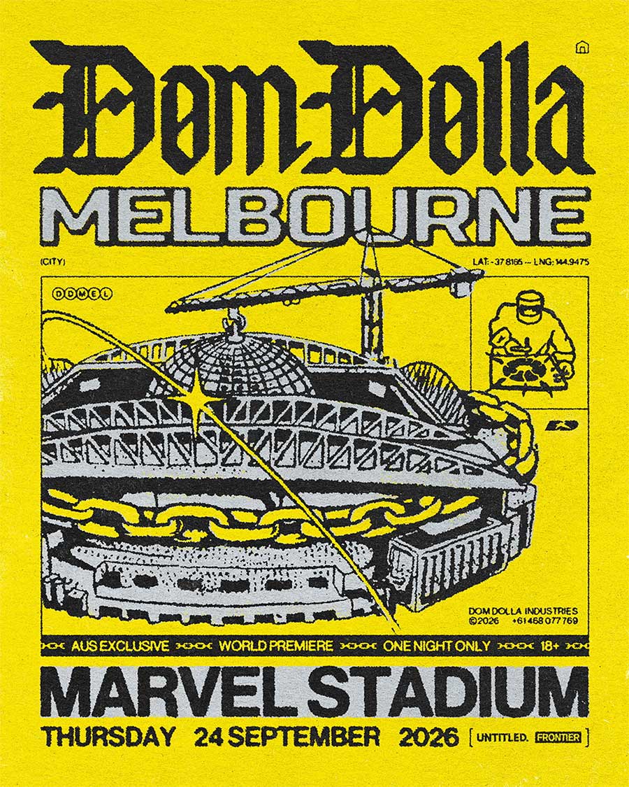 Dom Dolla exclusive Melbourne stadium show 2026 poster