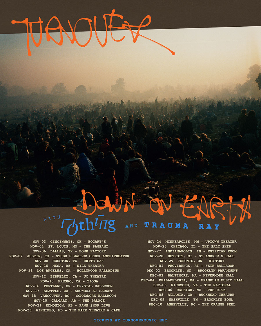 Turnover Down on Earth Tour poster