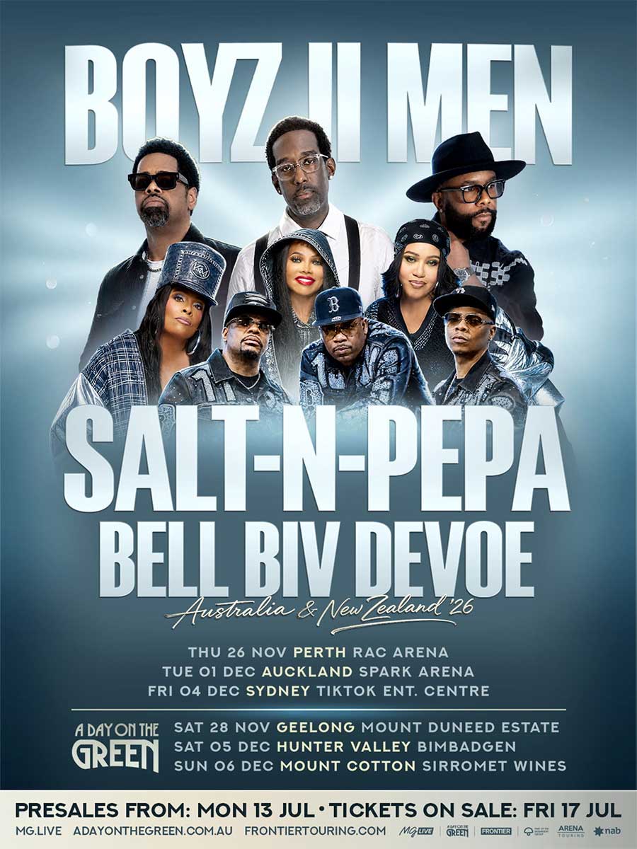 Boyz II Men Australia New-Zealand Tour 2026 poster